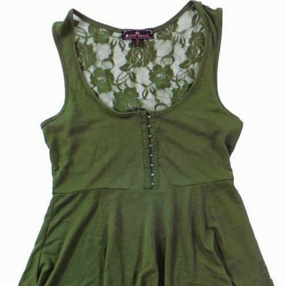 Almost Famous Lace Back Tank Top